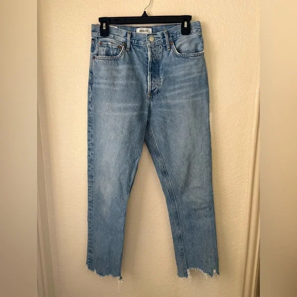 AGOLDE Riley High Rise Straight Crop Size 26 in Frequency - Picture 2 of 8